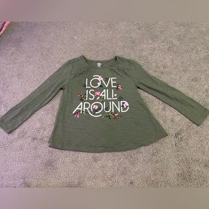 Girls long sleeve cotton shirt old navy